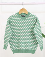 بلوز بافت یقه گرد قلبی بچه گانه 1376 - Image 7