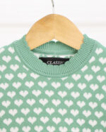 بلوز بافت یقه گرد قلبی بچه گانه 1376 - Image 9