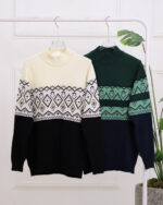 بلوز بافت طرح دار مردانه 1432 - Image 3