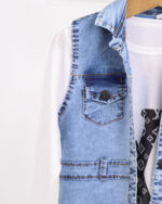 ست سارافون بلوز جین دخترانه 1435 - Image 10