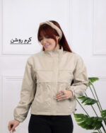 بارانی کراپ کت زنانه 1446 - Image 2