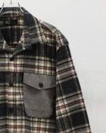 پیراهن پشمی دو جیب چهارخونه مردانه 1449 - Image 7