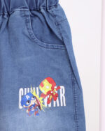 ست تیشرت وشلوارک چاپی بوکس1347 - Image 3