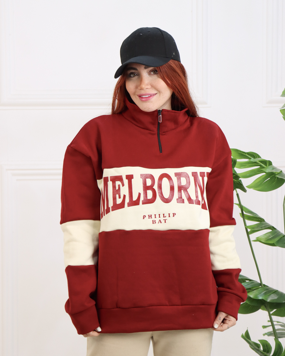 IMG_9251 بلوز دورس نیم زیپ MELBORN زنانه 1334 - Image 1