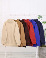 بلوز دورس نیم زیپ ساده زنانه 1335 - Image 6