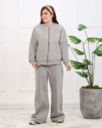 ست دورس و شلوار سه نخ زنانه پرواز 1338