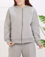 ست دورس و شلوار سه نخ زنانه پرواز 1338 - Image 7