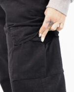 شلوار کتان کارگو کمرکش شش جیب زنانه 1339 - Image 4