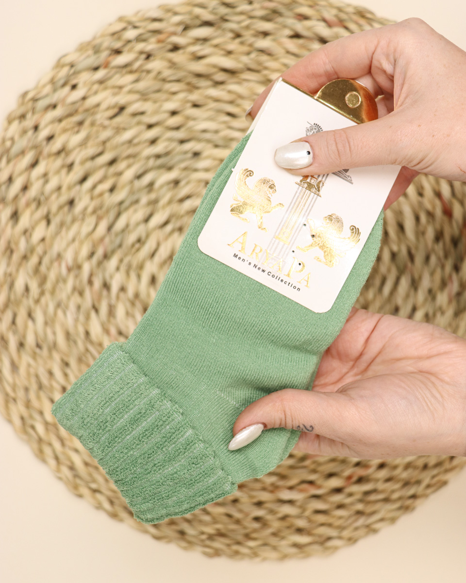 IMG_9418 جوراب حوله ای لب برگردان فانتزی زنانه 1351 - Image 1