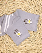 جوراب نیم ساق طرحدار گل زنانه 1354 - Image 5