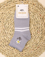 جوراب نیم ساق طرحدار گل زنانه 1354 - Image 6