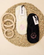 جوراب حوله ای کالج گلدوزی دار زنانه 1358 - Image 3