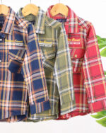 پیراهن آستین بلند چهارخانه بچه گانه 1361 - Image 5