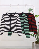 بلوز بافت دکمه دار رینگی زنانه 1384 - Image 3