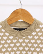 بلوز بافت یقه گرد قلبی بچه گانه 1376 - Image 5