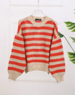 بلوز بافت یقه گرد رینگی زنانه 1370 - Image 7