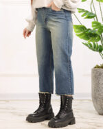 شلوار جین کراپ واید لگ زنانه 1400 - Image 2