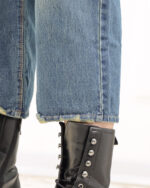 شلوار جین کراپ واید لگ زنانه 1400 - Image 3