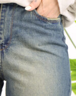 شلوار جین کراپ واید لگ زنانه 1400 - Image 4