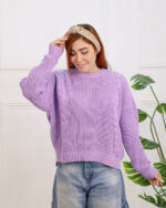 بلوز بافت یقه گرد زنجیری زنانه 1396 - Image 2