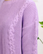 بلوز بافت یقه گرد زنجیری زنانه 1396 - Image 4