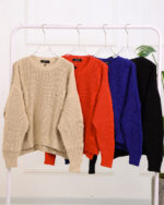 بلوز بافت یقه گرد زنجیری زنانه 1396 - Image 6