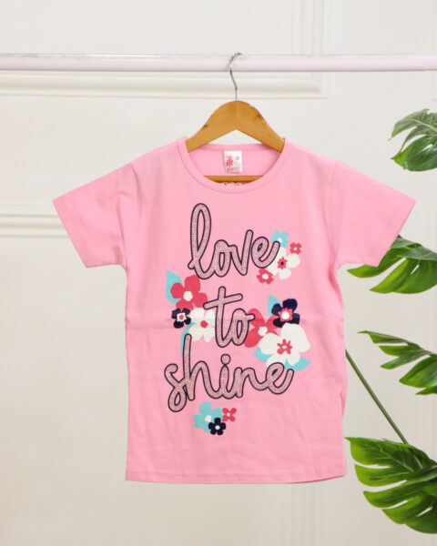 تیشرت یقه گرد آستین کوتاه چاپی بچگانه1394