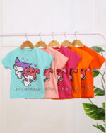 ست تیشرت چاپی و شلوارک بچگانه  1393