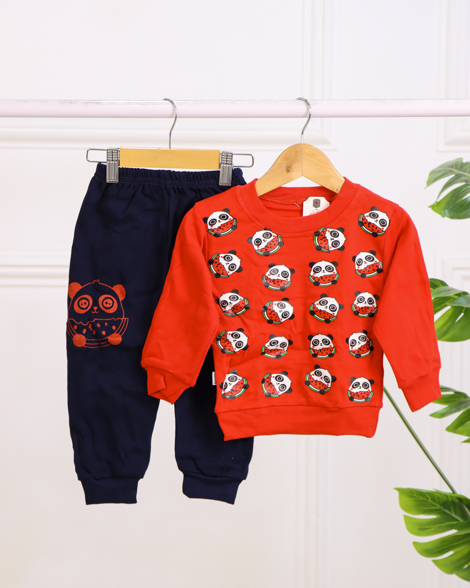 IMG_9969 ست بلوز و شلوار چاپ پاندا بچه گانه 1392 - Image 1