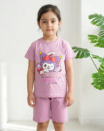 ست تیشرت چاپی و شلوارک بچگانه  1393