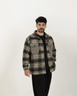 پیراهن پشمی دو جیب چهارخونه مردانه 1449 - Image 3