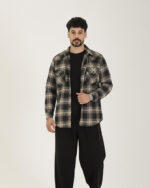 پیراهن پشمی چهارخانه مردانه 1451