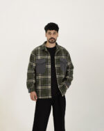 پیراهن پشمی دو جیب چهارخونه مردانه 1449 - Image 2