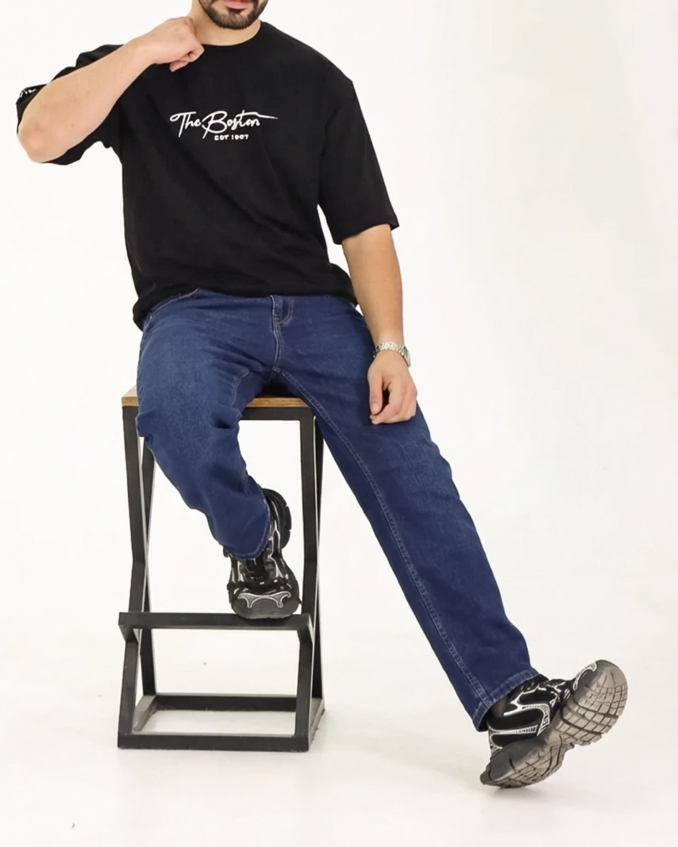 Untitled-2 شلوار جين راسته مردانه 1458 - Image 1