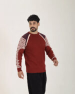 بلوزبافت سرشانه طرح دار 1447