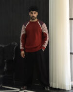 بلوزبافت سرشانه طرح دار 1447 - Image 2