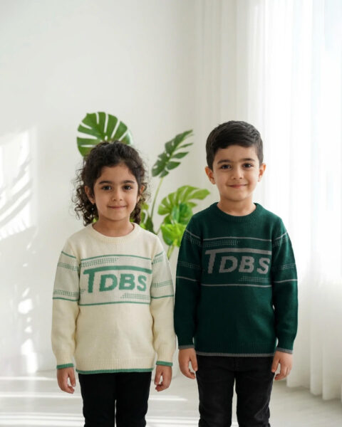 بلوز بافت یقه گرد بچه گانه 1434