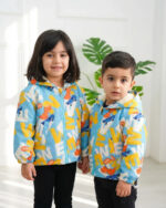 کاپشن بارانی بچگانه دایناسور آبی 1360