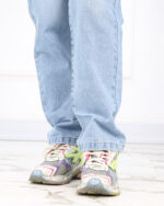 شلوارجین بگ کمر کش زاپ دارزنانه 1533 - Image 5