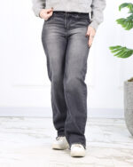 شلوار جین بگ زنانه پایین ریش 1533 - Image 7