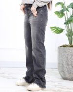 شلوار جین بگ زنانه پایین ریش 1533 - Image 8