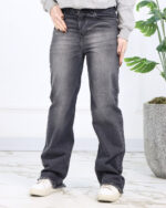 شلوار جین بگ زنانه پایین ریش 1533 - Image 9