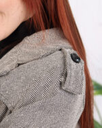 شکت کشمیر یقه انگلیسی زنانه 1500 - Image 2