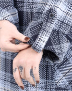 کفتان بلند تک جیب کمربند دار زنانه 1499 - Image 8