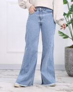 شلوار جین شافل زنانه 1498 - Image 13