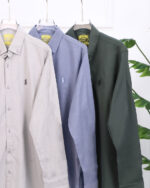 پیراهن آستین بلند شانلی کش سه مردانه 1475 - Image 4