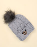 ست گردنی و کلاه داخل خز بچه گانه خرس 1522 - Image 2