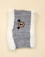 ست گردنی و کلاه داخل خز بچه گانه خرس 1522 - Image 4