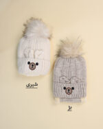 ست گردنی و کلاه داخل خز بچه گانه خرس 1522 - Image 8