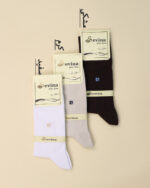 جوراب ساق بلند نخ هندی مردانه  1516 - Image 4